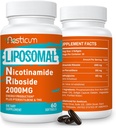 2000 MG Liposomal Nicotinamide Riboside Superide Superide with TMG & Pterotilbene, High Bioavability NAD + Boosting Superior to Niacinamide for Energy, Immunity, Age Resistance, 120 Softgeels