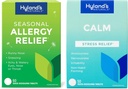 Bundle of Hyland 's Indoor and Outdoor, Non Drowsy Seasonal Relief Pills 60 CT and Calm Tablet, Natural Relief of Anxiousness, Nervousness, Stress, and Irritability 50 CT