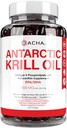 Premium Antarctic Krill Oil Sufgels- 1500 mg dengan Omegaga- 3, Astaxanthin dan Phospholipids 120 Soft Gels, 180mg EPA & 120mg DHA untuk Imune, Dukungan Ingatan, Kesehatan Hati Non-GMO