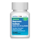 HealthCareAisle Naproxen Sodium, 220 mg - 225 caplet - Headache Pain Reliever, Sampai 12 Hours of Relief