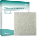 Areza Silver Calcium Alginate Antibakteri Wound Dressing Pads - Sterile, Non- Stick, Sangat Absorbend; untuk Wound Drainage & Infeksi Risk (4.25 × 4.25 Pack per Box), 1 Box
