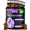 Dog Vitamin 15 dalam 1 - Dog Multivitamin Chews with MSM for Hip & Joint Health - Dog Supplement for Itchy Skin Relief - Multivitamin for Dogs Immune Dupport with Enzymes - Skin & Coat, Mobility Support