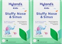 Anak-anak Hyland Stuffy Nose dan Sinus Tablet, Obat Dingin dan Alergy untuk Anak-anak Umur 2 dan atas, Bantuan Sakit Kepala dan Decongestan Nasal, Tableting Cepat, 50 Cacah (Paket 2)