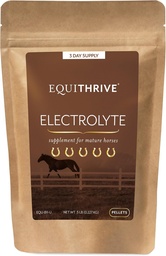 Equistrive Horse Electrolite Pellets, Vitamin and Mineral Supplemen, Equine Feed Supplies untuk Pelatihan dan Kompetisi, 0,5 Lbs, 3 Hari Suppply