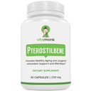 VitaMonk Pterostilbene 150mg Capsules No Artificial Fillers - Soy Free Trans- Pterostilbene Suplement which Promotes Healthy Aging and Longdeage - 60 Veggie- Caps - Improved Resveratrol