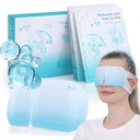 LC-dolida 14 Packs Hyaluronic Acid Eye Steam Eye Headted Eye Mask for Dry Eyes Disposable Self Heating Eye Steam Mask for Spa Travel Trip Supportions Relaxation Gifts for Women, Men