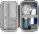 Asma Inhaler Case Portable Nebulizer and Spacer Storage for Kids and Adults - Travel Case for Masks, Inhaler Holder (GREY)