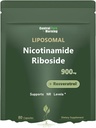 Lipomal Nicotinamide Riboside Suplement, Nicotinamide Riboside Resveratrol 900mg untuk Anti- Aging, Energi, 80 Kasules,