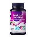 LiVS Immune System Elderberry Gummies for Adules & Kids 124; Advanced Ammune Supplemen Advanced with Vitamin C, Echinacea, & Propolis 124; Vegan & Gluten Free Gummy Vitamins 124; 200mg Elderberry / D90 Ct