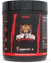 Suplemen Besar Pompa Serum, Stim Free Pre Workout dan Nitric Oxide Booster untuk Enhance Focus, Pumps, Fulness dengan No Caffeine, L-Citrulline, GlycerPump, L- Tyrosine, Nitroigine (Strawberry Mojito)