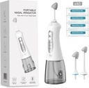 luckin senyum Sistem Irrigation Nasal, Mesin Rinse untuk Bantuan Sinus, 3 Prestages Sinus Rinse IPX7 Automatic Neti Pot dengan 40 Paket Saline, 300ML Besar Tank untuk Perjalanan dan Rumah