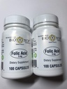 Folic Acid 5mg - BioTech Pharmacal - 100 Capsules - Paket 2