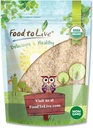 Food to Live - Organic Whole Psyllium Huss, 1 Pound - None-GMO Flakes, Vegan, Unsweetened, Unfeated, Rich in Dietary Fiber, Natural Food Thichener, Great for Baking