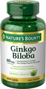 Nature 's Bounty Ginkgo Biloba, Support Healthy Brain Fungsi, Herbal Suplemen, 60 Mg, 200 Kapsul