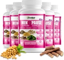GreeNatr Herbal Menopause Duplex for Hot Flashes, Night Sweats & Mood Swings Relief. Promoses Balanced Hormone Levels - Black Cohosh, Dong Quai, Licorice Root & Kelp Leaves (6 Botol)