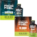 Frog Fuel Energized Protein & Ultra Energized Pre Workout Shot Bundle, 1500mg Beta Alanine, 15g Protein Nano-Hydrolyzed Grass Collagen, Pre & Post Workout, 1.2 oz Packets, 48 Pack