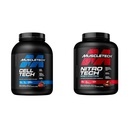 MuscleTech Creatine Monohydrate Popper-Tech Creatine Powder & n Powder Nitro- Tech Whey Protein Isolate & Peptides 124; Milk Chocolate, 4 Pound (Paket 1), 40 Servis