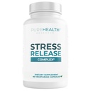 Kompleks PUREHEALTH RESEARCH Stress Rilis - Mood Dukungan untuk Perempuan & Pria - Membantu Dengan Stres Occasional & Relaxation - Dengan Ashwagandha, L Theanine, Lemon Balm, Niacin & More - 90 Capsules