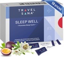 Sleep Well 124; Supports Jet Lag Relief for Traveler 14; Melonatin 1 mg, Extract Passionflower & Vitamin 124; Natural Sleep Support for Traveler 124; Fast-Acting 124; 10 Sticks