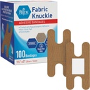 MED PRIDE 100 Sterile Fabric Fingertip, Finger, dan Knuckle Bandages - Latex dan Rubber Free Hypoallergenic, 1.5in X 3in