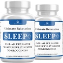 Relaxation Sleep Aid, Natural Non- Habit Forming, Sleep Suplemen Pengembangan untuk Dukungan bagi Longer & Better Sleep, Chamomile, Magnesium, Meltonin, Ashwagandha, GABA, Drug-Free (120 Count)