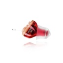 Hearing Amplifier Aid, In Ear Hearing Aids, Battery Operated Sound Amplifier, Single Hearing Aid for Senior, Invisible Sound Enhancer Red (Right Ear)