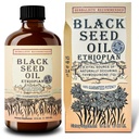 Etiopia Black Seed Oil 16oz - Ekstra Kekuatan 3x Thymoquinone - 100% Cold- Tertekan Nigella Sativa - Imunitas, Gabungan, Rambut dan Skin Dukungan