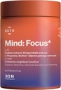 SETU Pikiran Fokus Kapsul 124; Brahmi, Ginkgo Biloba, Ashwagandha dan L- Theanine 124; 30 Caps (Paket 1)
