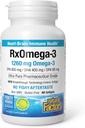 Faktor Alam RxOmega-3, Dukungan Alam untuk Kesehatan Jantung dengan DHA dan EPA, Tambahan Diet Harian, 60 Softgels