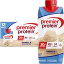 Premier Protein Shake, Vanilla, 30g Protein, 11 fli oz, Paket 12 (Packaging May Vary)