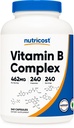 Nutricost Vitamin B Kompleks 462mg, 240 Kapsul - dengan Vitamin C - Energi Kompleks