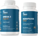 Dr. Tobias Omega 3 Fish Oil dan Menopause Relief for Women, Endocrine Dupport with EscalyOmega 3s, Hot Flashes and Night Sweats Suplemen, Non- GMO