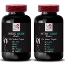Tambahan harian - NITRIC OXIDE BOOSTER - Nitric oksida suplemen untuk pria, Latihan suplemen, Dorongan Performance, Daya fokus, Formula Stamina, Pendorong Endurance, Peningkat otot 2 Botol 120 Tab