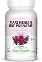 Maxi Health Prenatal Vitamin for Women - One Daily Prenatal with Methylated Faxed, Gentle Iron & DHA Dukung - Doctor Formulated, Kosher Multivitamin for Pregnancy - 60 Capsules (60 Day Suppply)
