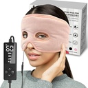 Moist Heat Sinus Pressure Relief Mask dengan 3 Pengaturan Panas, Extra Large Face Heating Pad for Eyes, Sinusitis, Hormone Migraine, Tension Headache Relief