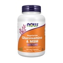 Suplemen NOW Foods, Glucosamin & MSM (GreenGrown ® Glucosamine), Vegetarian, 120 Veg Capsules