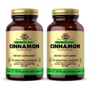 Solgar Cinnamon - 100 Vegetable Capsules, Pack of 2 - Full Potency (FP) - Non-GMO, Vegan, Gluten Free, Dairy Free, Kosher - 200 Total Servis