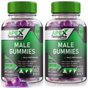 (2 Pack) Apex Testodrive, Apex Testadrive Dieter Suplement for Men, Apex Testodrive Won All-Natural Formula untuk Semua Wellness dan Performance Peak, Apex Testo Drive Gomitas Review (120 Gummies)