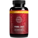 Primal Harvest Primal Liver Supplemen Hati dengan, Acid Alf-Lipoic, L- Cysteine HCL, L- Glutathione, Milk Thistle, dan Spirulina, untuk Pria dan Perempuan, 120 Kapsul