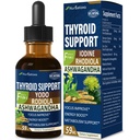 Dukung Drops - Liquid Iodin Supplement, Gotas de YODO y Selenio para Tiroides, Con Rodiola Semenovii y Ortiga, Fight Brain Fog w / Ashwagandha & Rhodiola Extract Tinture.2