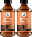 Absorpsi Tinggi Suplemen Dukungan Thyroid - Vegan Liquid Suplemen untuk Bantuan Thyroid untuk Perempuan dan Pria dengan Myo- Inositol Selenium dan Stinging Nettle untuk Enhanced Energy and Focus 2 Pack