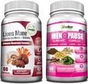 SamoNatr Energy Boost Plus Menopause Dukung Bundle: Suplemen Jamur kami Menyediakan Boost Energi Alam, Memindah Vitalitas + Herbal Menopause Kompleks untuk Flashes Hot, Night Sweats