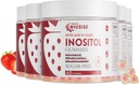 Inositol Gummies, Inositol Suplemen dengan Myo- Inositol & D- Chiro Inositol + Vitamin D3, Ideal 40: 1 Rasio, dengan Magnesium Glycinate 400mg, Tambahan Siklus Reguler untuk Perempuan, Vegan, 5 Pack