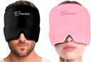 TheraICE Migraine Relief Cap, Soothing Headache Ice Pack Products, Cooling Gel Hat, Face Cold Compress Head Close for Tension, Stress & Hangover