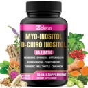 Zolotus Myo- Inositol & D-Chiro Inositol Ideal Rasio Inositol Suplemen Bitter Melon, Milk Thistle, Turmeric, Gymnema, Chasteberry, Ceylon Cinnamon, Ashwagandha, Berberine - 90 Capsules