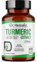 Dr HERBALIST Turmeric Curcumin Extract 250mg - 60 Vegan Capsules 124; 10: 1 Ekstruk = 2.500mg Raw Turmeric 124; Standardisasi untuk Biovavailable Curcuminids 124; Pendukung Alam