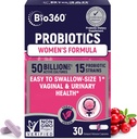 Bio360 Propoles for Women Vaginigal Health - Support pH balance, vaginal, Urinary, & Digetical Health - 50 Milyar CFU & 15 Unique Strains for Healthy Vaginal Odor & Viginal Flora - Shelf Stabil