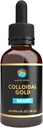 Emas klinik Bumi ® Colloidal - 4 oz Dropper Bottle, 40 PPM Potensi Ganda, Pure Gold Nanopartikel - Dukungan Kesehatan Otak & Kognitif