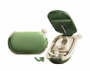 MURRI & MURRDI Small Pill Splitter, Portabel Medicine Cutter for Pocket or Purse - Vitamin, Tablet, Medications (Hijau)
