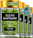 Sulforaphane Supplement Organic Brokoli Sprouts 124; Stabilisasi Sulforaphane Kids & Adult 124; dari Brokoli Florets & Seeds 124; Organic Sulfur Sulfur Suffies 480 Pil 124; 4 Paket